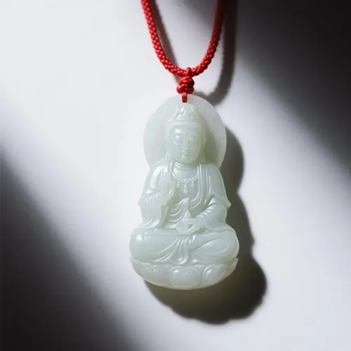 玉石觀音吊墜